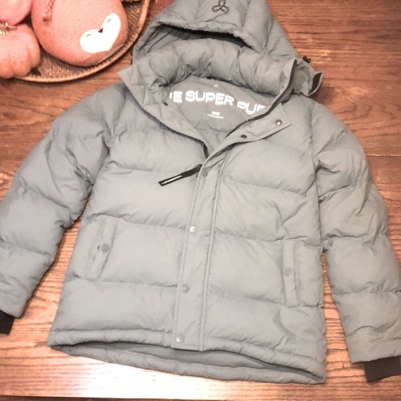 Aritzia TNA The Super Puff shortie Evening Dove sold out online worn once! - Picture 1 of 12